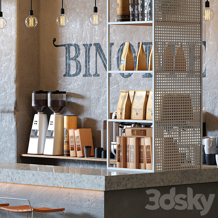 Cafe Binotte v. 2 3DS Max - thumbnail 2