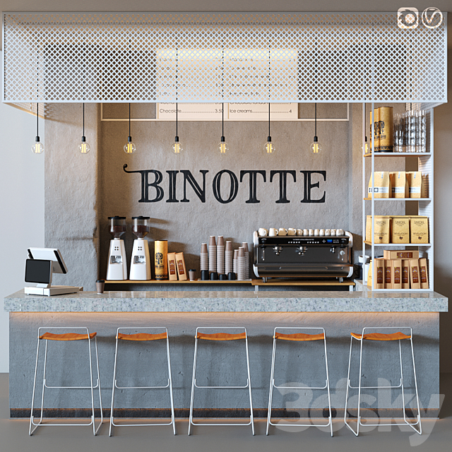 Cafe Binotte v. 2 3DSMax File - thumbnail 1