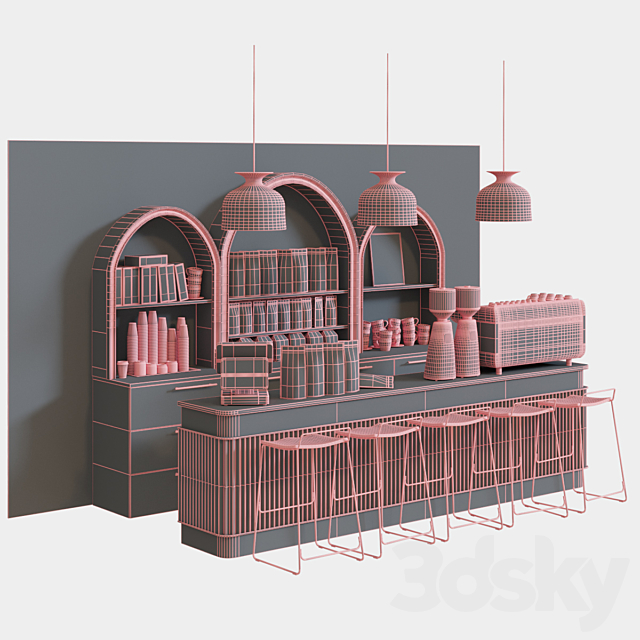 Cafe bright 3DSMax File - thumbnail 3