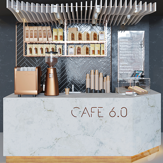 Cafe “Cafe 6.0” 3DSMax File - thumbnail 1