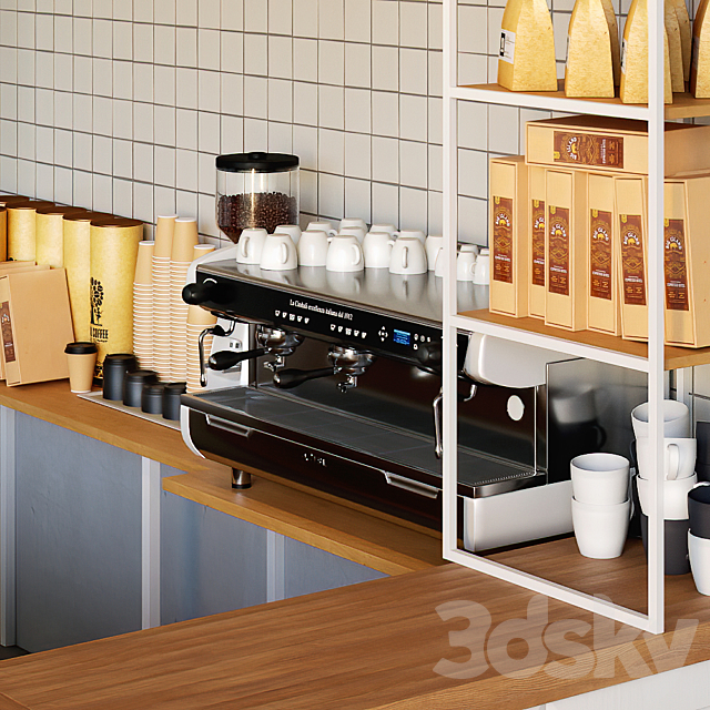 Cafe Caffeeshop 3DSMax File - thumbnail 4