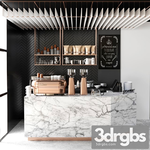 Cafe Design 5 Coffee 3dsmax Download - thumbnail 1