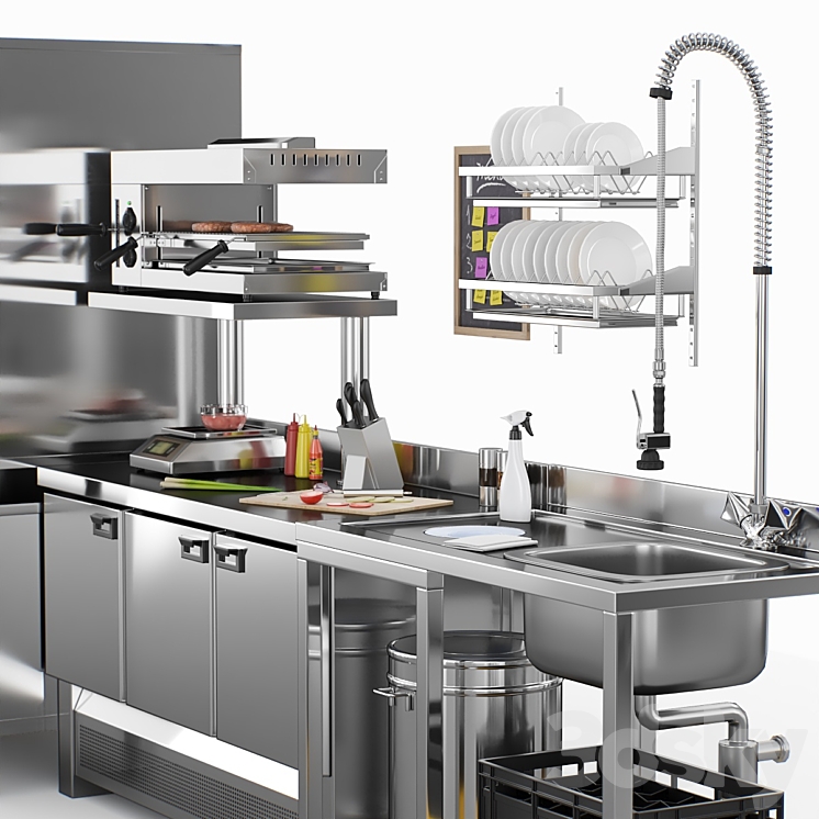 Cafe Equipment 3DS Max - thumbnail 2