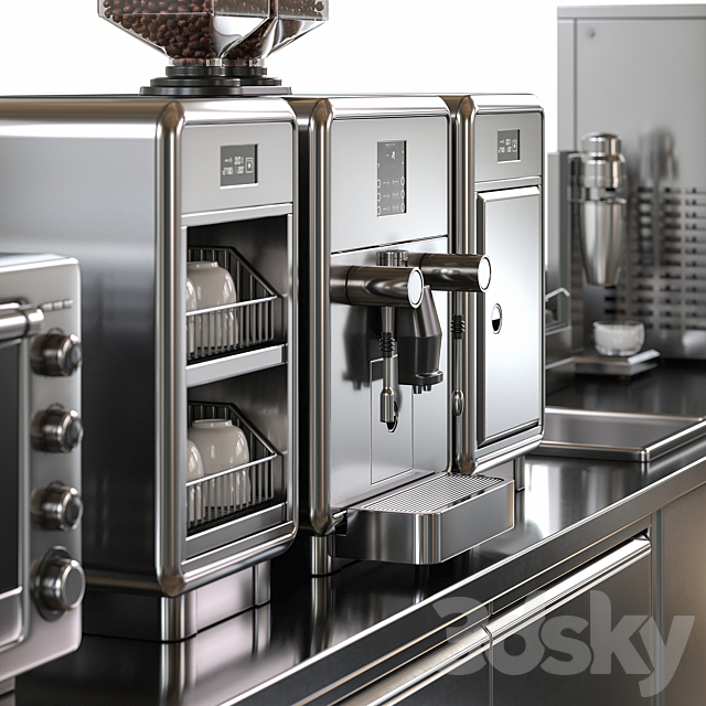 Cafe Equipment Set 8 3ds Max - thumbnail 2