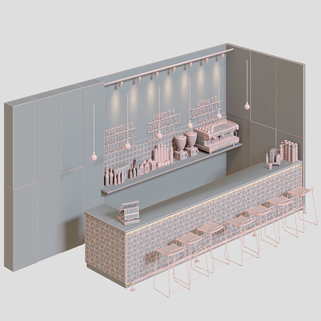 Cafe greenline 3DSMax File - thumbnail 3