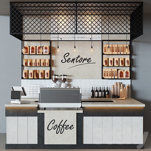 Cafe sentore 3ds Max - thumbnail 1