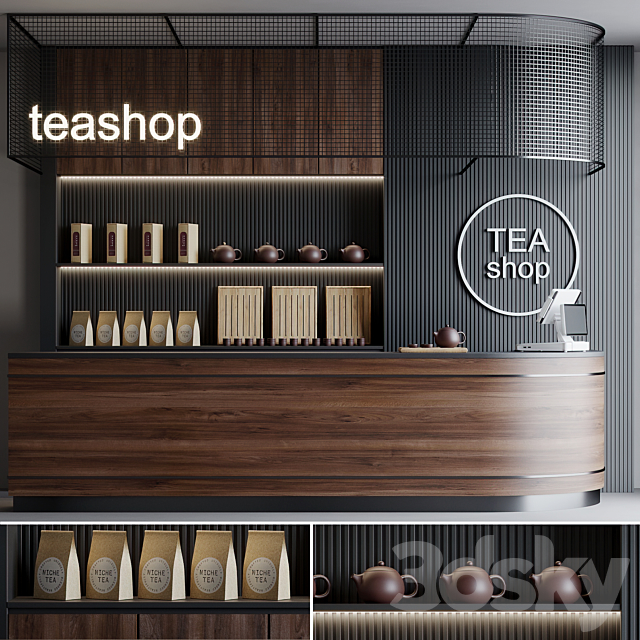 Cafe Teashop 1 3DSMax File - thumbnail 1