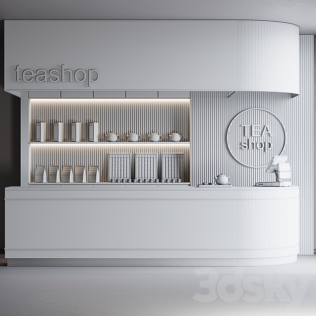 Cafe Teashop 1 3DSMax File - thumbnail 4