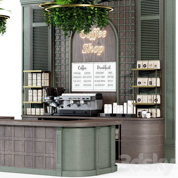 Cafe Vol 13 3DS Max Model - thumbnail 2