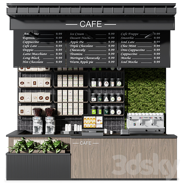 Cafe vol 20 3ds Max - thumbnail 1