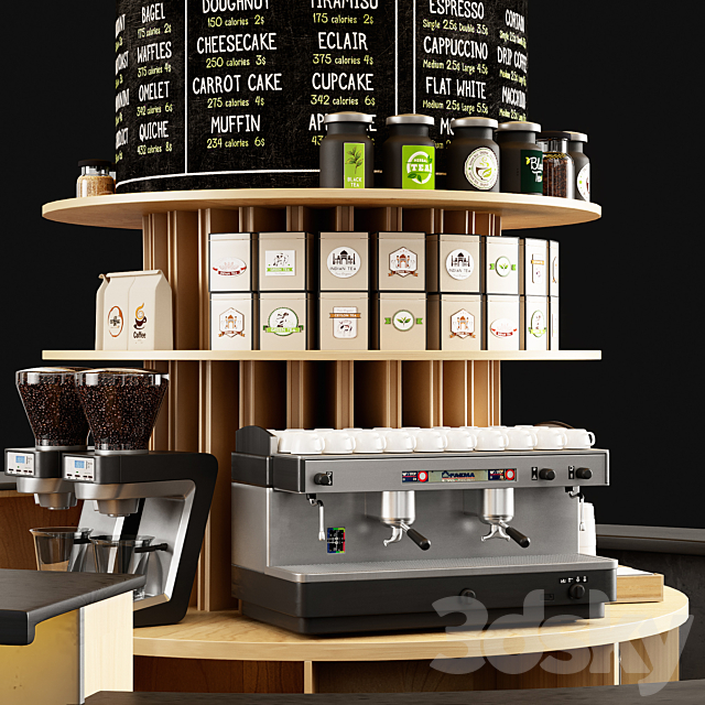 Cafe vol 3 3DS Max Model - thumbnail 2