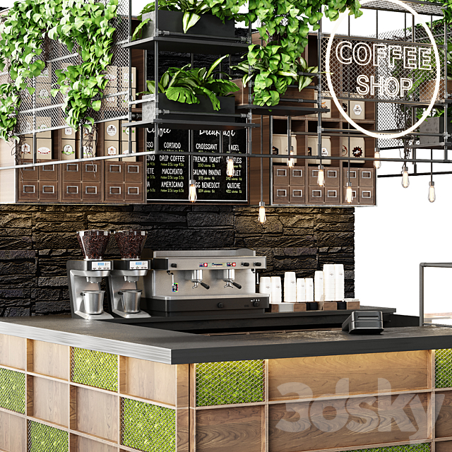 Cafe vol 6 3DS Max Model - thumbnail 2