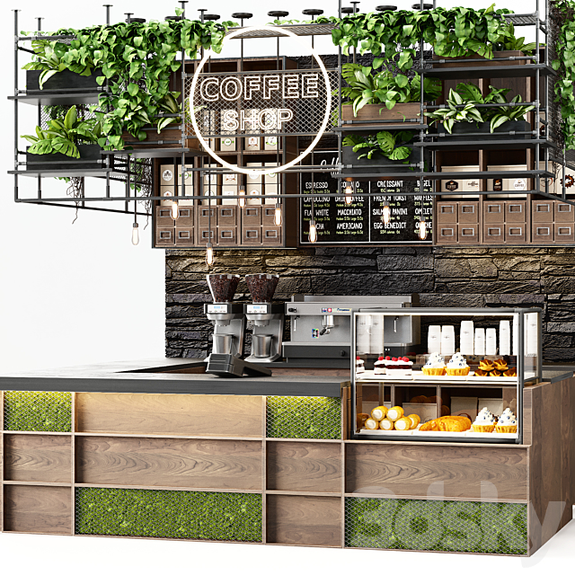 Cafe vol 6 3DS Max Model - thumbnail 3