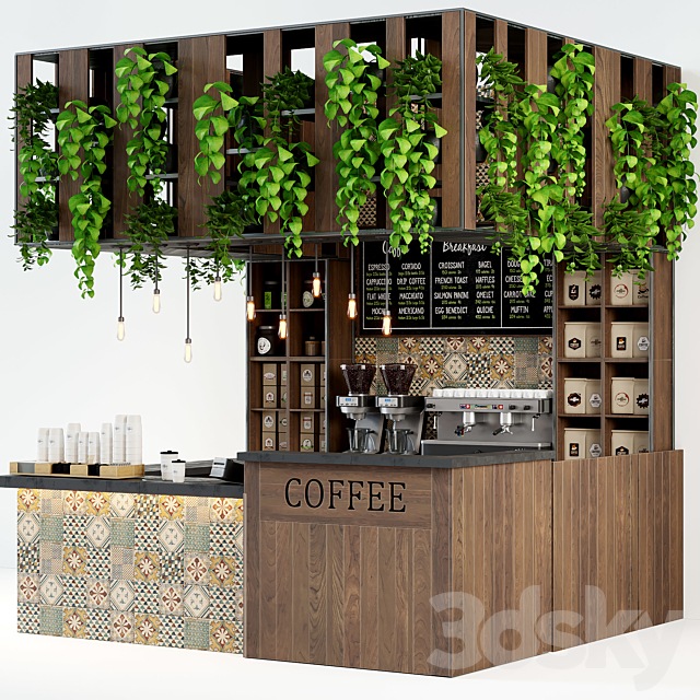 Cafe vol1 3DS Max Model - thumbnail 2