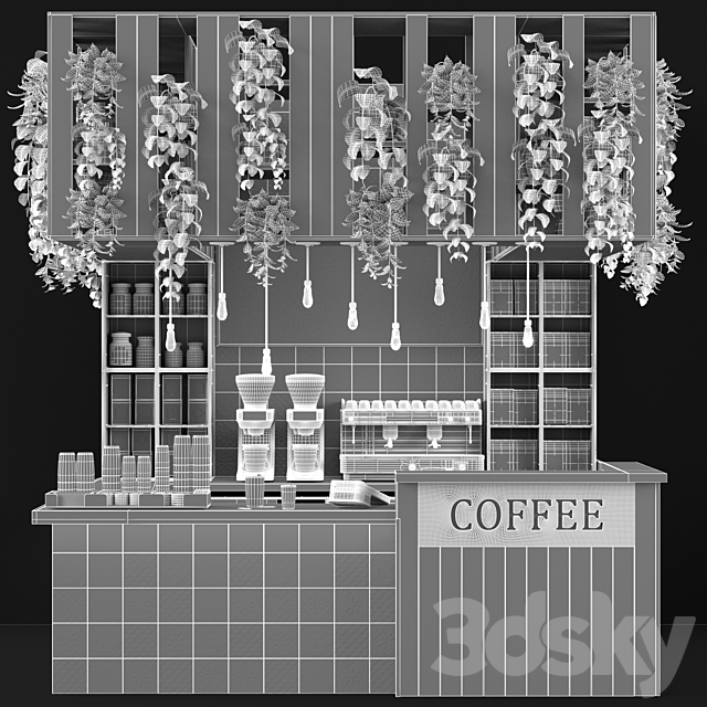 Cafe vol1 3DS Max Model - thumbnail 4