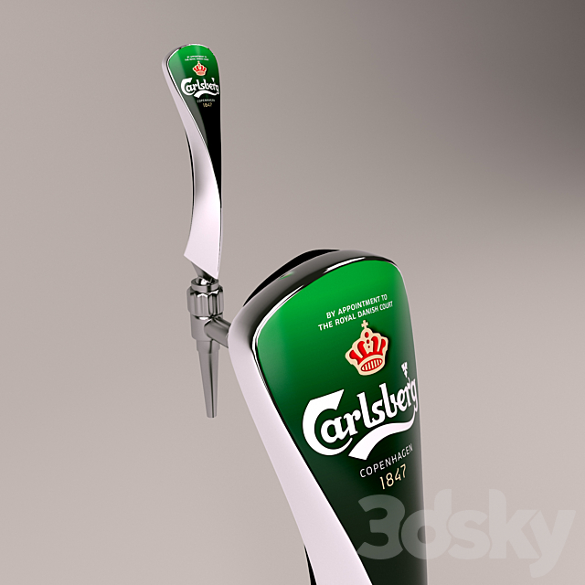 Carlsberg beer tab 3ds Max - thumbnail 2