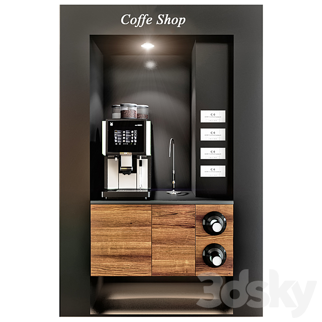 Coffe shop WMF 5000S 3ds Max - thumbnail 1