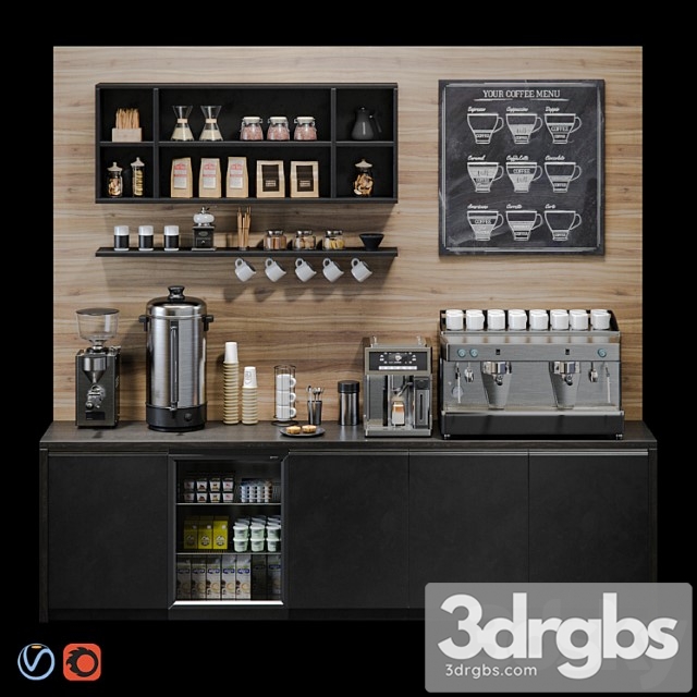 Coffee bar 2 3dsmax Download - thumbnail 1