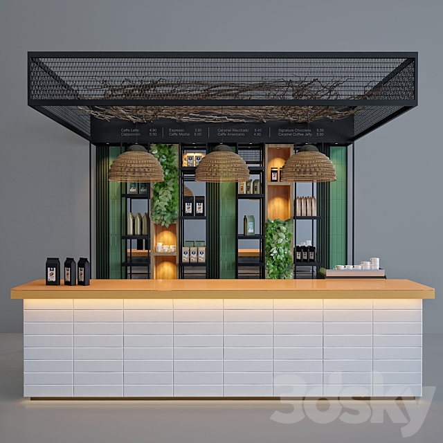 Coffee bar 3ds Max - thumbnail 1