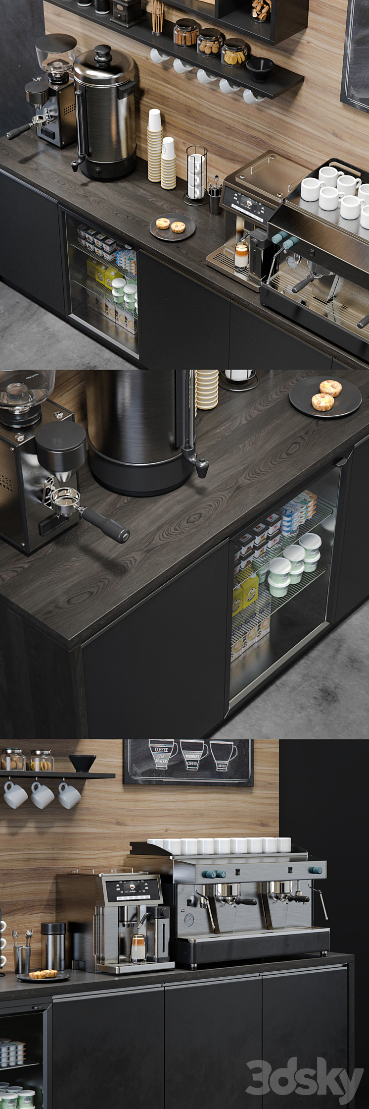 Coffee bar 3DS Max - thumbnail 2