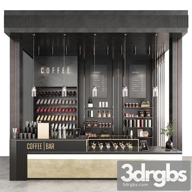 Coffee Bar 3dsmax Download - thumbnail 1