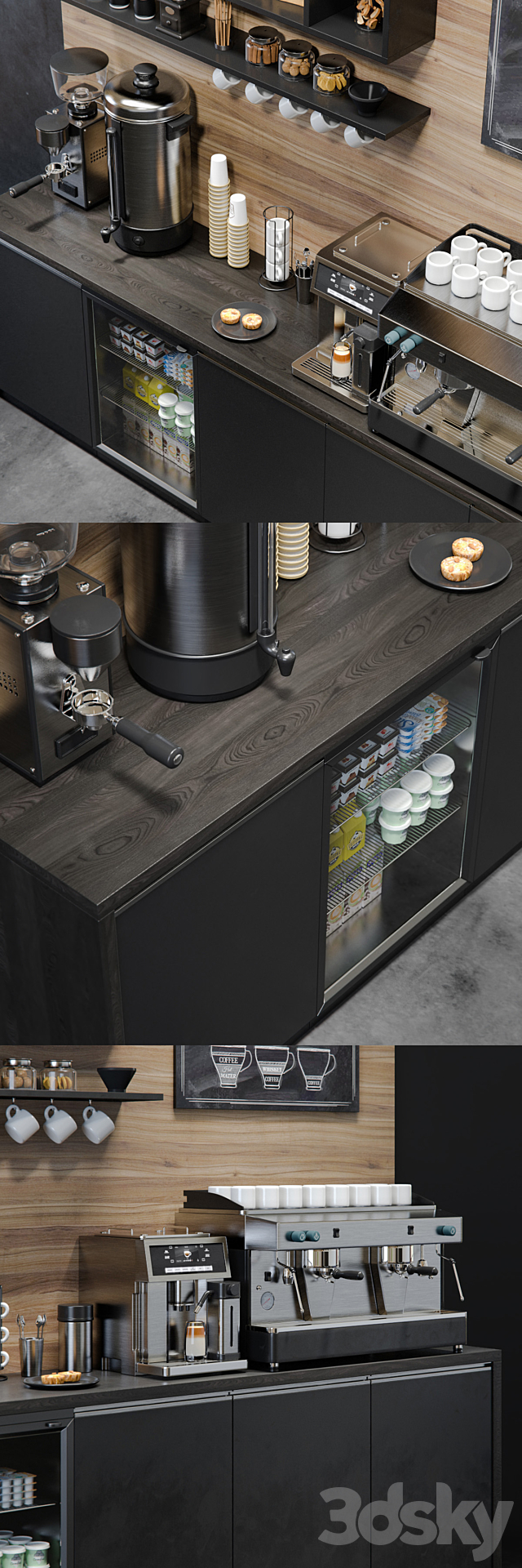 Coffee bar 3DSMax File - thumbnail 2