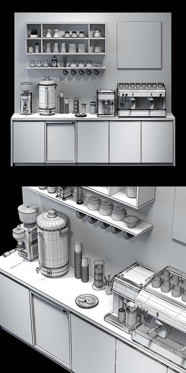 Coffee bar 3DSMax File - thumbnail 3