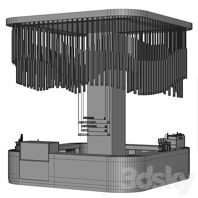 coffee house 3DSMax File - thumbnail 6