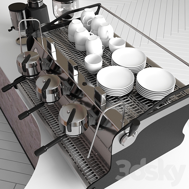 Coffee shop 02 3ds Max - thumbnail 2