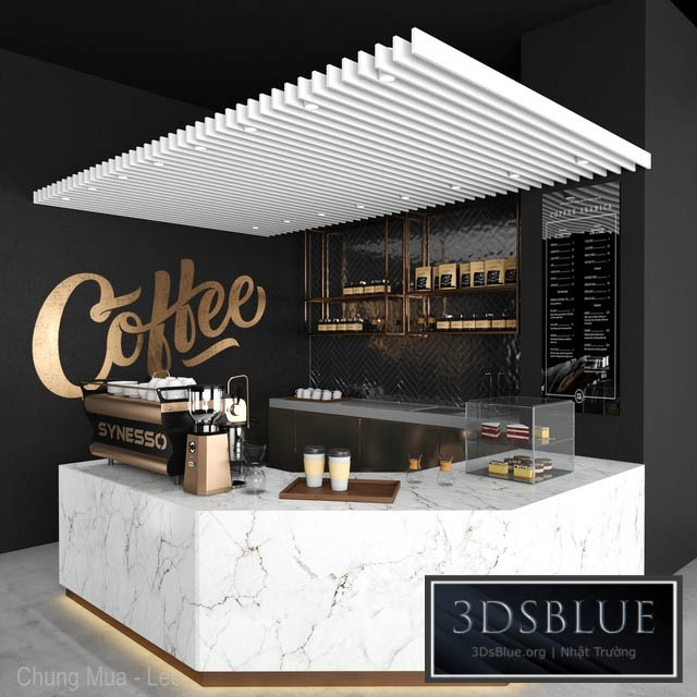 Coffee shop 03 3DS Max - thumbnail 3