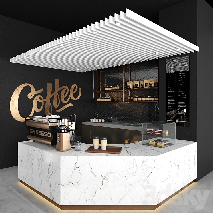 Coffee shop 03 3DS Max - thumbnail 1