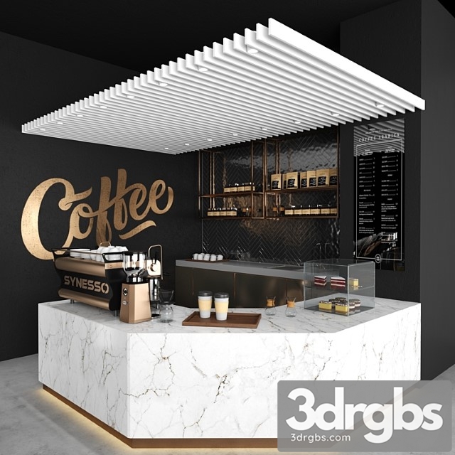 Coffee shop 03 3dsmax Download - thumbnail 1