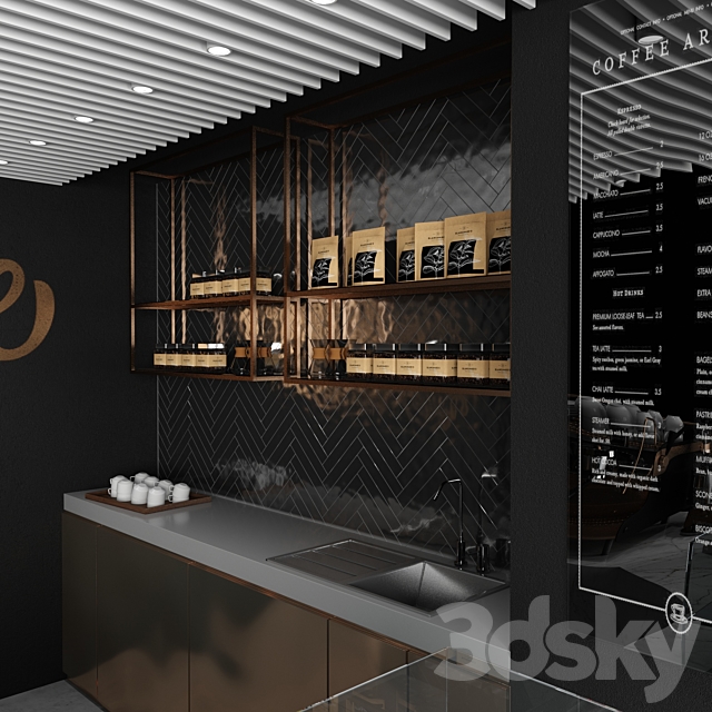 Coffee shop 03 3DSMax File - thumbnail 2