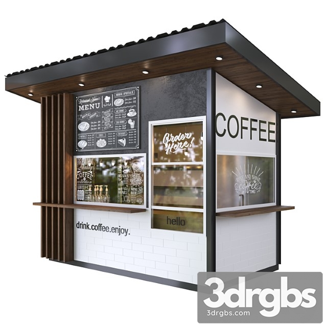 Coffee Shop 13 3dsmax Download - thumbnail 1