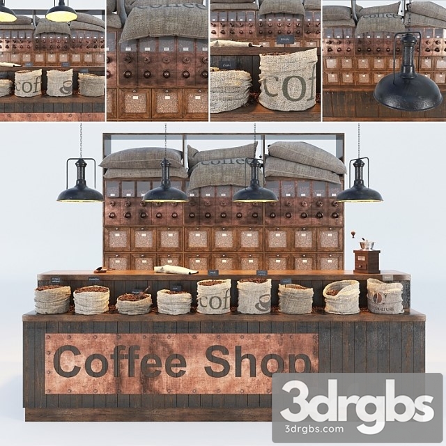 Coffee shop 2 3dsmax Download - thumbnail 1