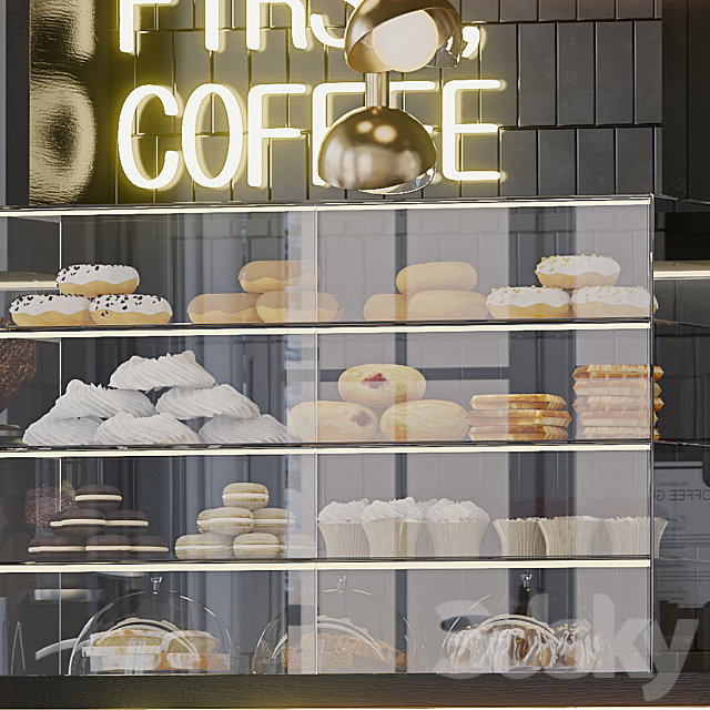 Coffee shop 2 3DSMax File - thumbnail 2