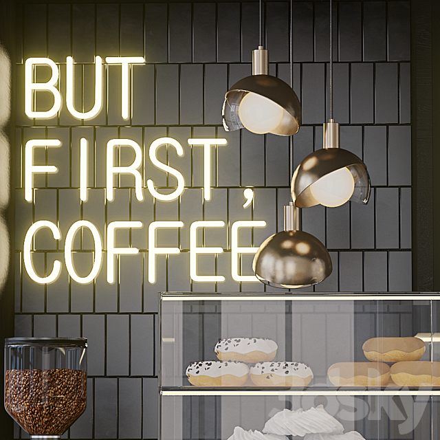 Coffee shop 2 3DSMax File - thumbnail 5