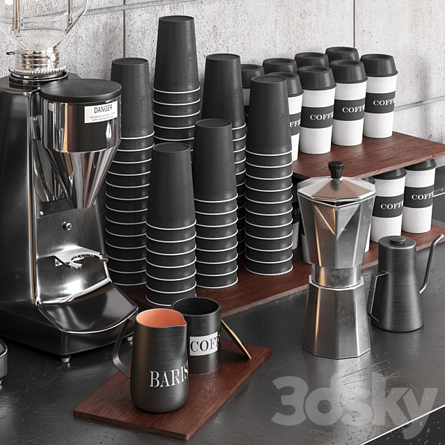 coffee shop 3DSMax File - thumbnail 2