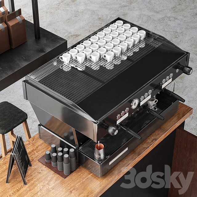 coffee shop 3DSMax File - thumbnail 4