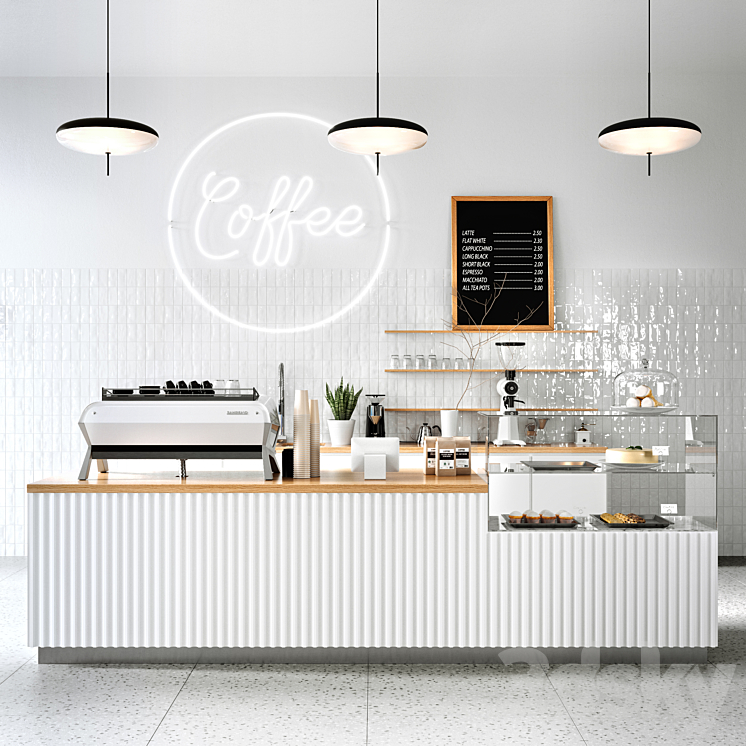 COFFEE SHOP 4 (Corona Vray) 3DS Max - thumbnail 1