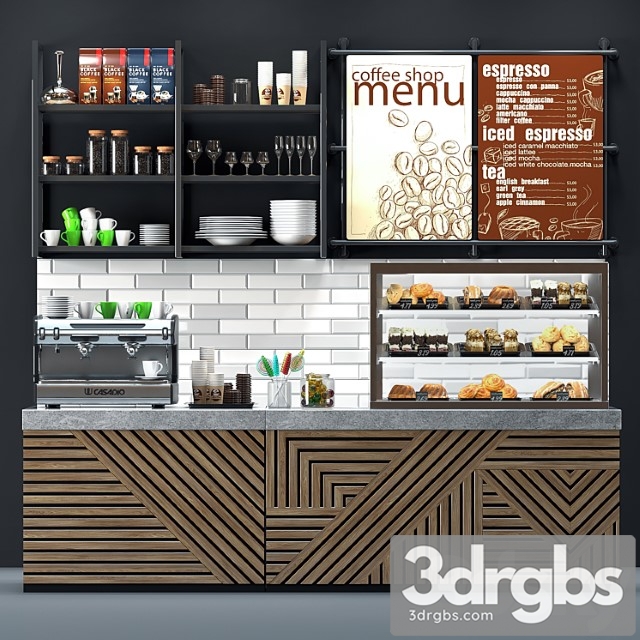 Coffee shop 6 3dsmax Download - thumbnail 1