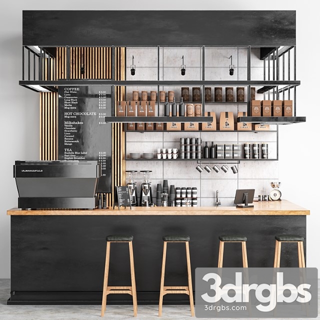 Coffee shop 8 3dsmax Download - thumbnail 1