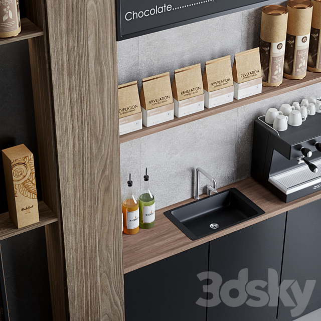 Coffeeshop 1 Coffee and drink 3DS Max Model - thumbnail 2