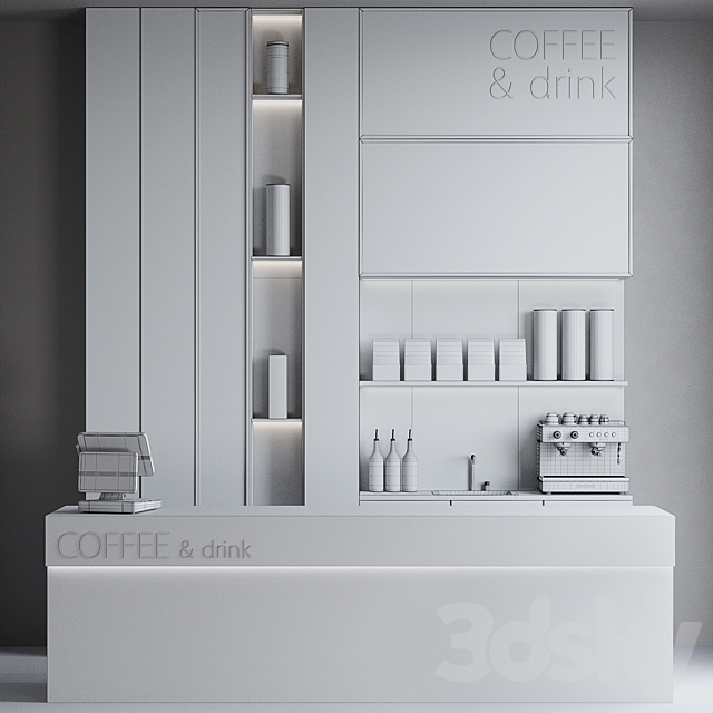 Coffeeshop 1 Coffee and drink 3DS Max Model - thumbnail 5