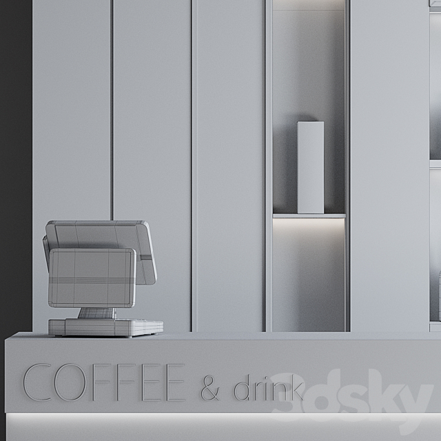 Coffeeshop 1 Coffee and drink 3DS Max Model - thumbnail 7