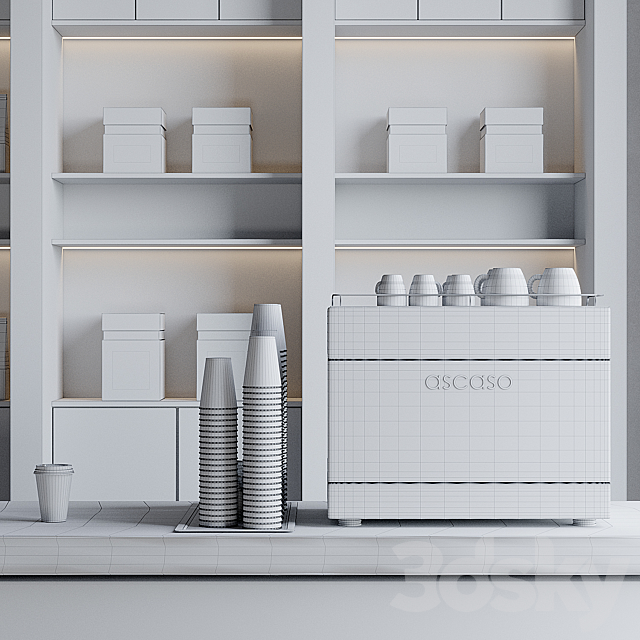 Coffeeshop 2 Morecoffee 3DS Max Model - thumbnail 6