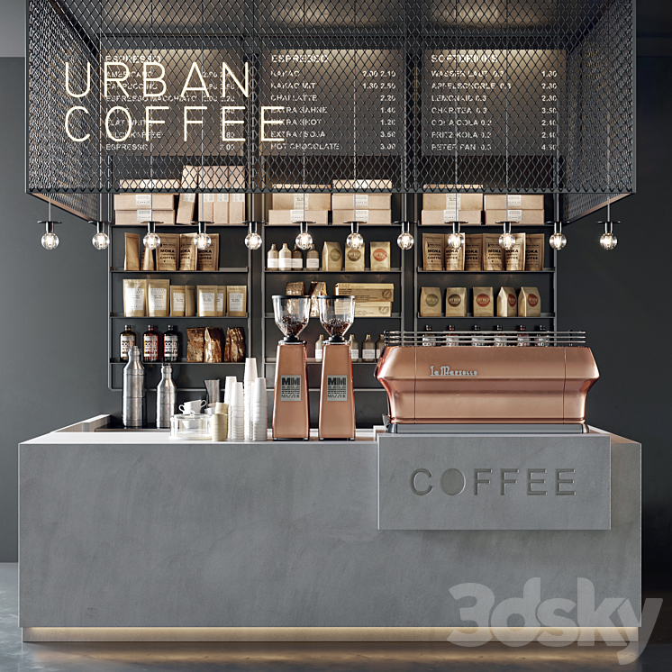 Coffeeshop 3DS Max - thumbnail 1