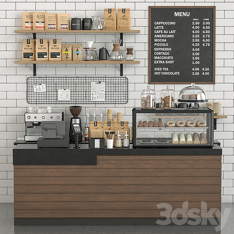 Coffeeshop 3DS Max - thumbnail 1