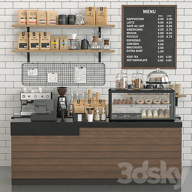 Coffeeshop 3DSMax File - thumbnail 1