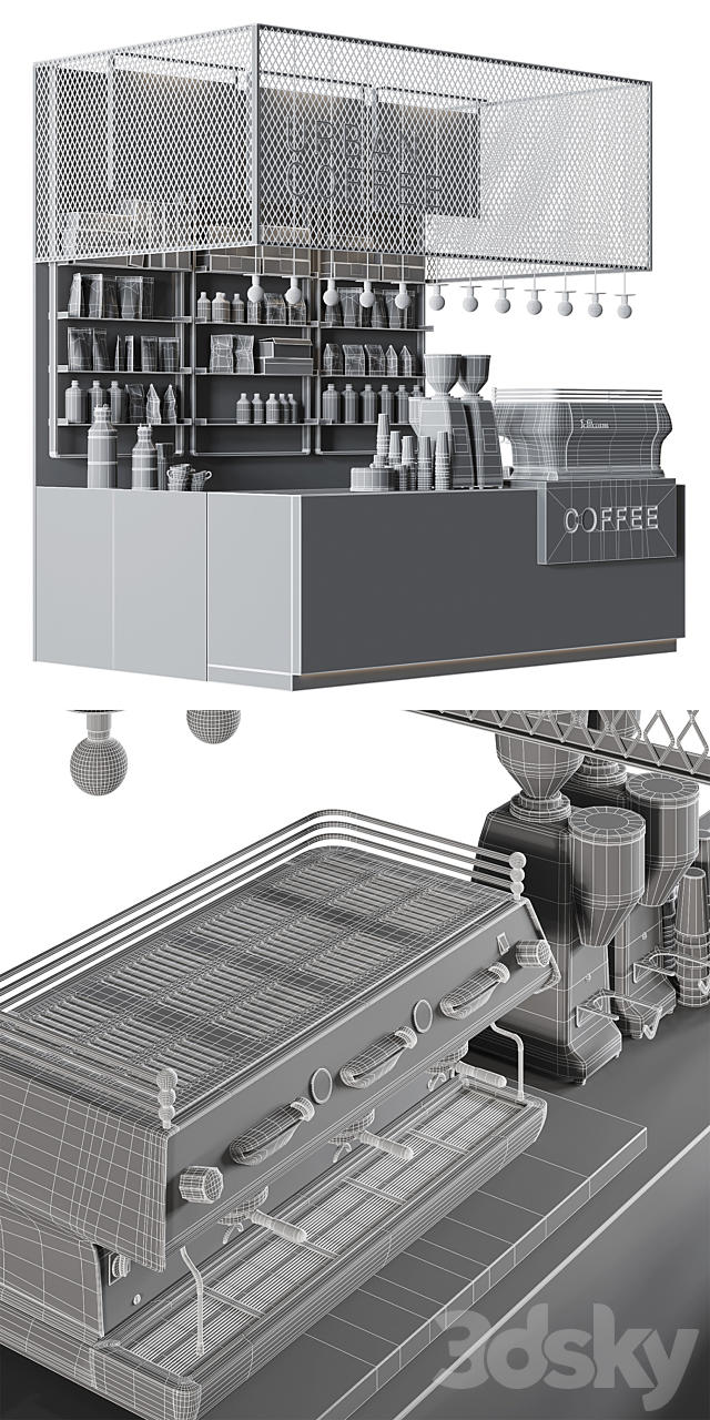 Coffeeshop 3DSMax File - thumbnail 3